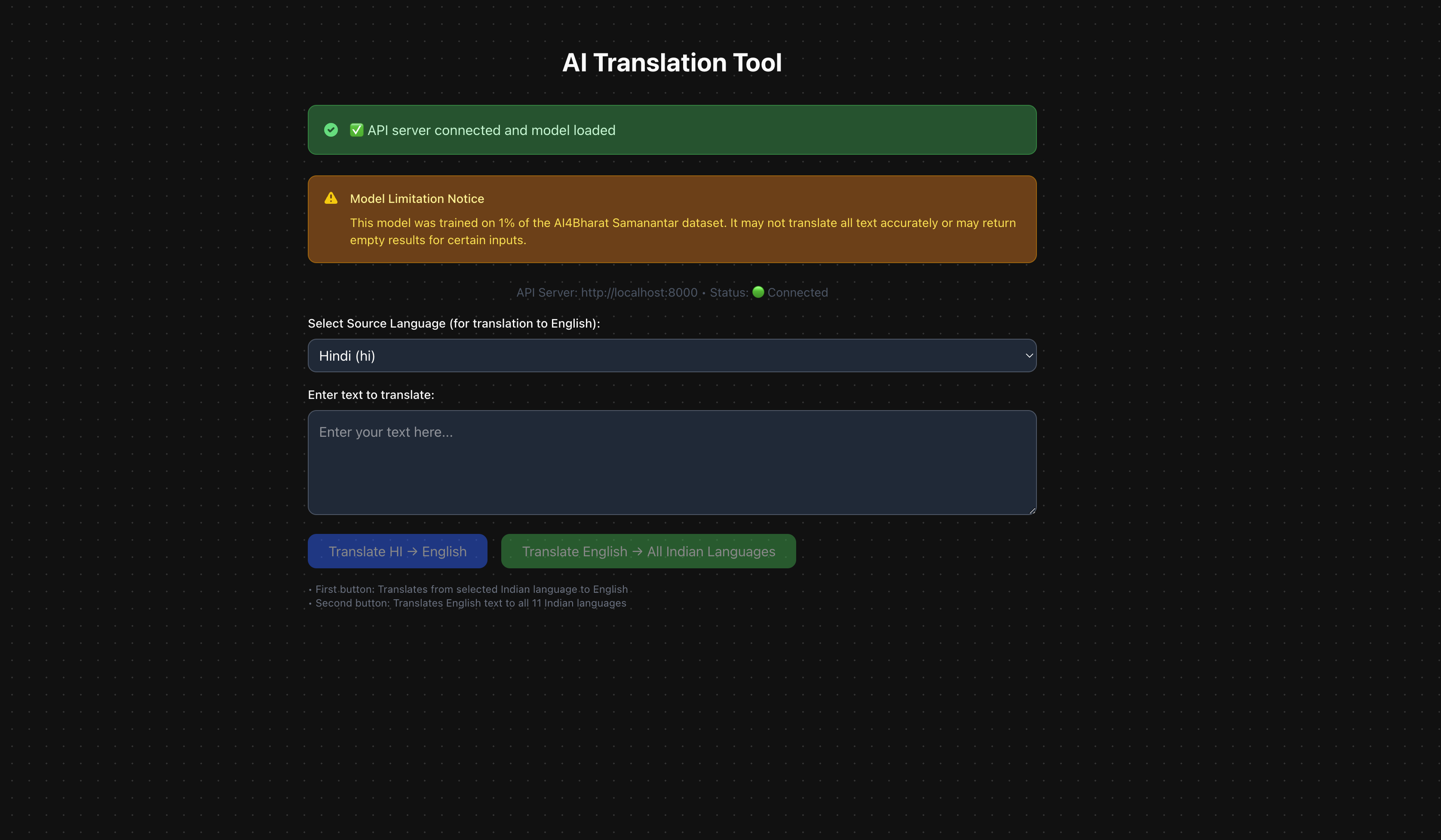 Multi Language Translation